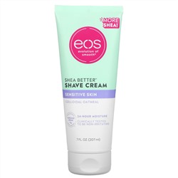 EOS, Shea Better Shave Cream, Sensitive Skin, Colloidal Oatmeal, 7 fl oz (207 ml )