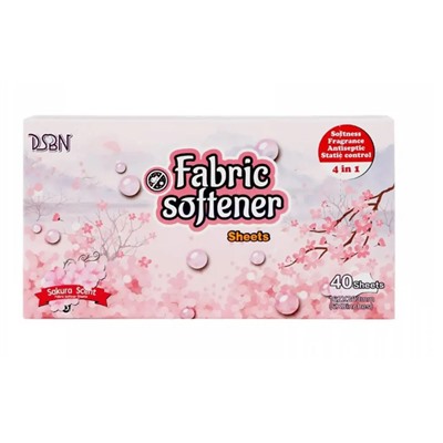Мягкие листы для кондиционирования белья Supple Sheet с запахом Сакуры, 40 стиков