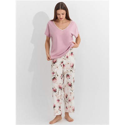 КОМПЛЕКТ ЖЕНСКИЙ (ФУТБОЛКА, БРИДЖИ) 592545