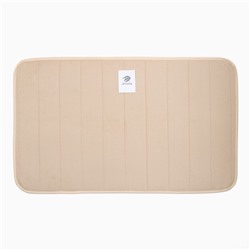 Коврик для ванной «Этель» Basic, 50×80 см, бежевый