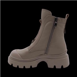 Ботинки из натуральной кожи на меху 6700-1 серые