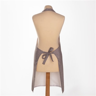 Фартук «Этель. Однотонный», серый, 65×70 см, 100% п/э