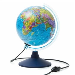 Интерактивный глобус Земли политический 210мм с подсветкой