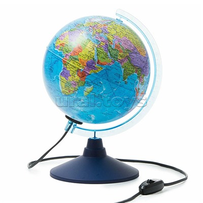 Интерактивный глобус Земли политический 210мм с подсветкой