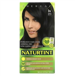 Naturtint, Permanent Hair Color, 1N Ebony Black, 5.6 fl oz (165 ml)