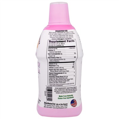 Lily of the Desert, Aloe Herbal, Stomach Formula, Mint, 32 fl oz (960 ml)