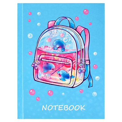 Записная книжка 48л. А6 "Водная фантазия" 117х151 мм, твёрдый переплёт, полноцв. печать