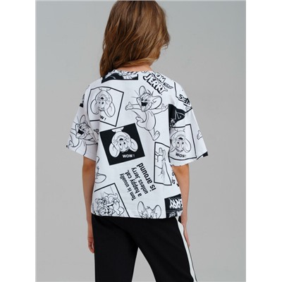 Фуфайка трикотажная для девочек (футболка)