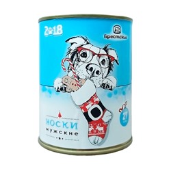 Новогодние БРЕСТСКИЕ НОСКИ МУЖСКИЕ В БАНКЕ 2128В CLASSIC