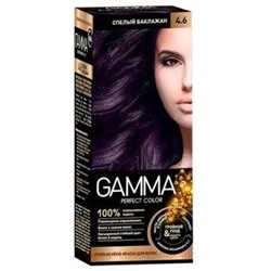 Gamma Perfect Color Стойкая Крем-Краска для волос тон 4.6 Спелый баклажан с окислителем кремом 6% 50 мл