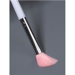 Набор кистей для макияжа COLOR POWER pink, 10 шт., в чехле, белый