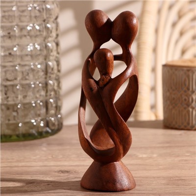 Сувенир «Семья», 20×6×6 см, дерево, коричневый