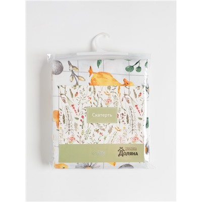 Скатерть Доляна Duckling, 149×110 см, 100% хлопок, рогожка 164 г/м²