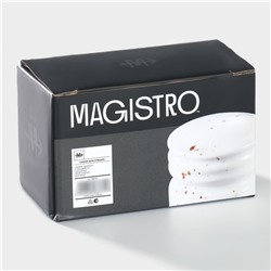 Набор для специй Magistro «Церера», 2 предмета: солонка, перечница, фарфор, белый