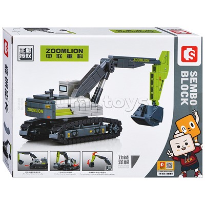 Конструктор "Кран экскаватор" (236 дет.) в коробке