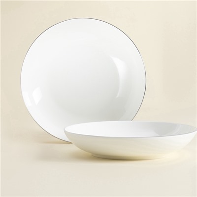 УЦЕНКА Набор тарелок глубоких SL Home «Каскарон» 2 шт., d=20 см, 20.5×20.5×4 см