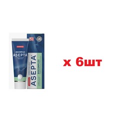 Асепта зубная паста туба Биокомплекс 75мл 6шт