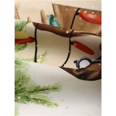 Набор салфеток сервировочных «Этель» Noble Christmas, 4 шт., бежевые, 40×40 см