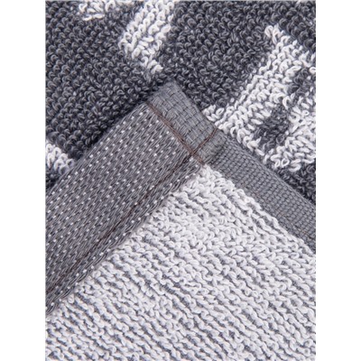 Полотенце махровое Этель «Мужчина стойкий, крепкий», 50×90 см, 100% хлопок, 420 г/м², серое