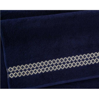 Полотенце махровое Блеск (Темно-синий)