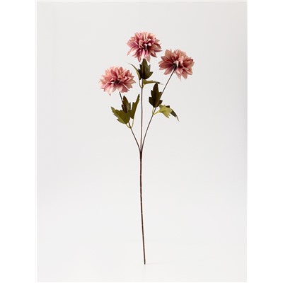 Цветы искусственные «Георгин садовый», 9×60 см, пепельно-розовые