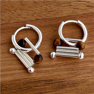 Серьги с замком кольцо арт. 13 4829 (id 288694)