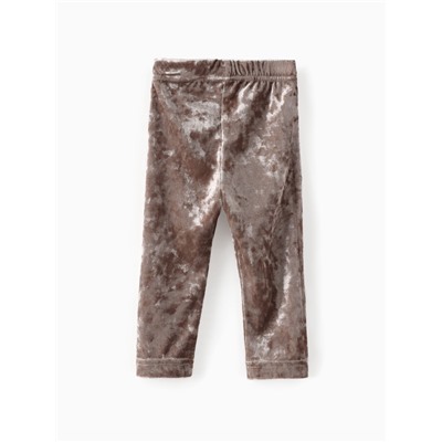 Лосины Крошка Я «Бархат», рост 92-98 см, бежевые