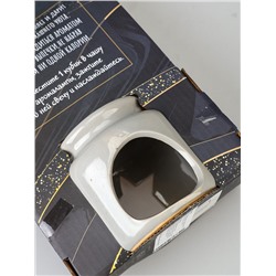 УЦЕНКА Набор: Аромалампа для эфирных масел, мелтсы из воска ароматические «Звезда», серая, 7.5×7.5×8 см