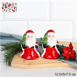 Набор для специй новогодний Дед мороз / 249281 /уп 72/ 12х5х7,5 см