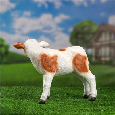 Садовая фигура из полистоуна «Телёнок», 27 см