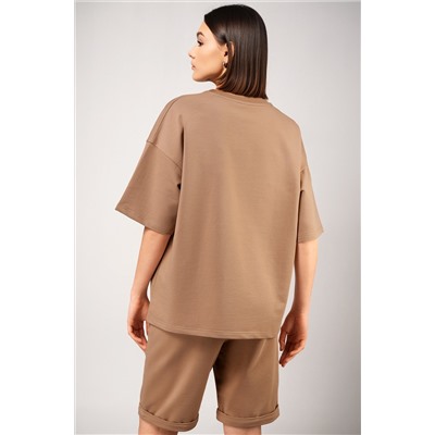 Женский костюм с шортами из футера двухнитки Happyfox