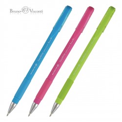Ручка шариковая 0.5 мм "EasyWrite.SPECIAL" синяя (4 цвета корпуса) 20-0040 Bruno Visconti