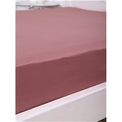 Простыня из полисатина гладкокрашенного - Коричневый