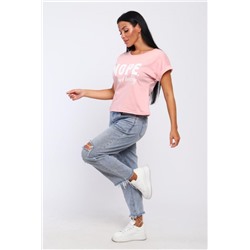 Футболка с надписью Nope, not today, Арт. 804 (Розовый)