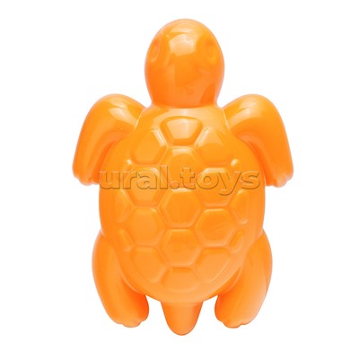 Набор №348: песочная мельница №2 с основанием ситечко среднее №2, ведро среднее с наклейкой, совок №2, грабельки №2, формочки (черепаха + морской конёк)