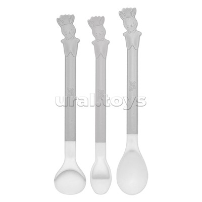 Набор ложек для первого прикорма BUNNY COOK (серый)