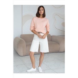 Базовый лонгслив из премиального хлопка с эластаном VILATTE, 1228144