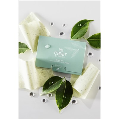 Матирующие салфетки для лица с зеленым чаем