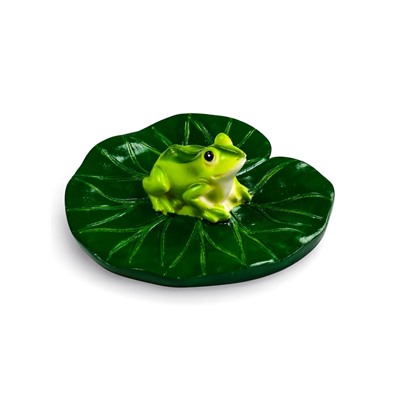 Садовая фигура из полистоуна «Лягушка», 10×11×6 см, плавающая