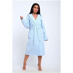 Халат с капюшоном ХВК (Небесно-голубой)