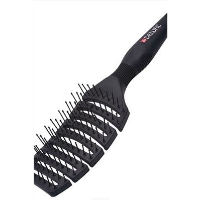 Dewal Щетка для волос туннельная продувная / New Flexi BRZ102, черный KRISTALLER, 1106326