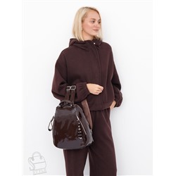 Рюкзак женский кожаный 19001-8 coffee  Polina&Eiterou в Новосибирске