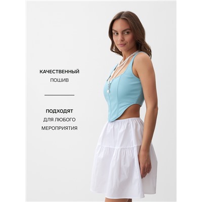 Корсет женский кожаный MIST, размер XL, голубой