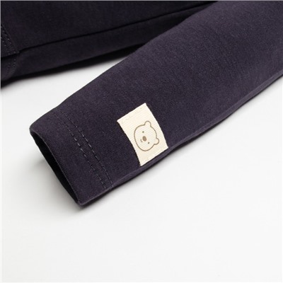 Боди-водолазка «Крошка Я» BASIC LINE, рост 68-74 см, тёмно-серое