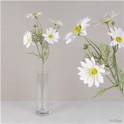 Цветок искусственный Хризантема белая 63 см / RF-1567 /уп 50/300/