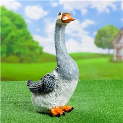 Садовая фигура из полистоуна «Гусь с длинной шеей», 46×27×16 см