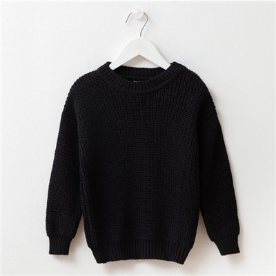 Джемпер детский MINAKU: Casual Collection KIDS, чёрный, рост 98 см