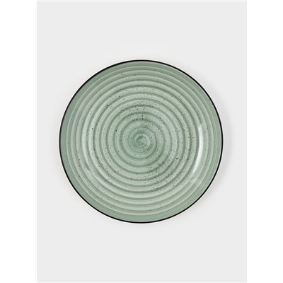 Набор тарелок Доляна Nature, 4 шт., d=19 см, керамика, зелёные