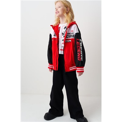 Куртка текстильная с полиуретановым покрытием для девочек (ветровка) PLAYTODAY, 1240551