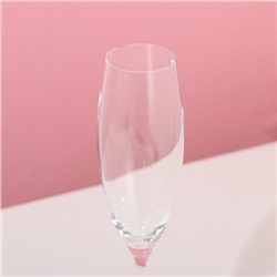 Бокалы для шампанского «София», 230 мл, набор 6 шт., хрустальное стекло, прозрачные